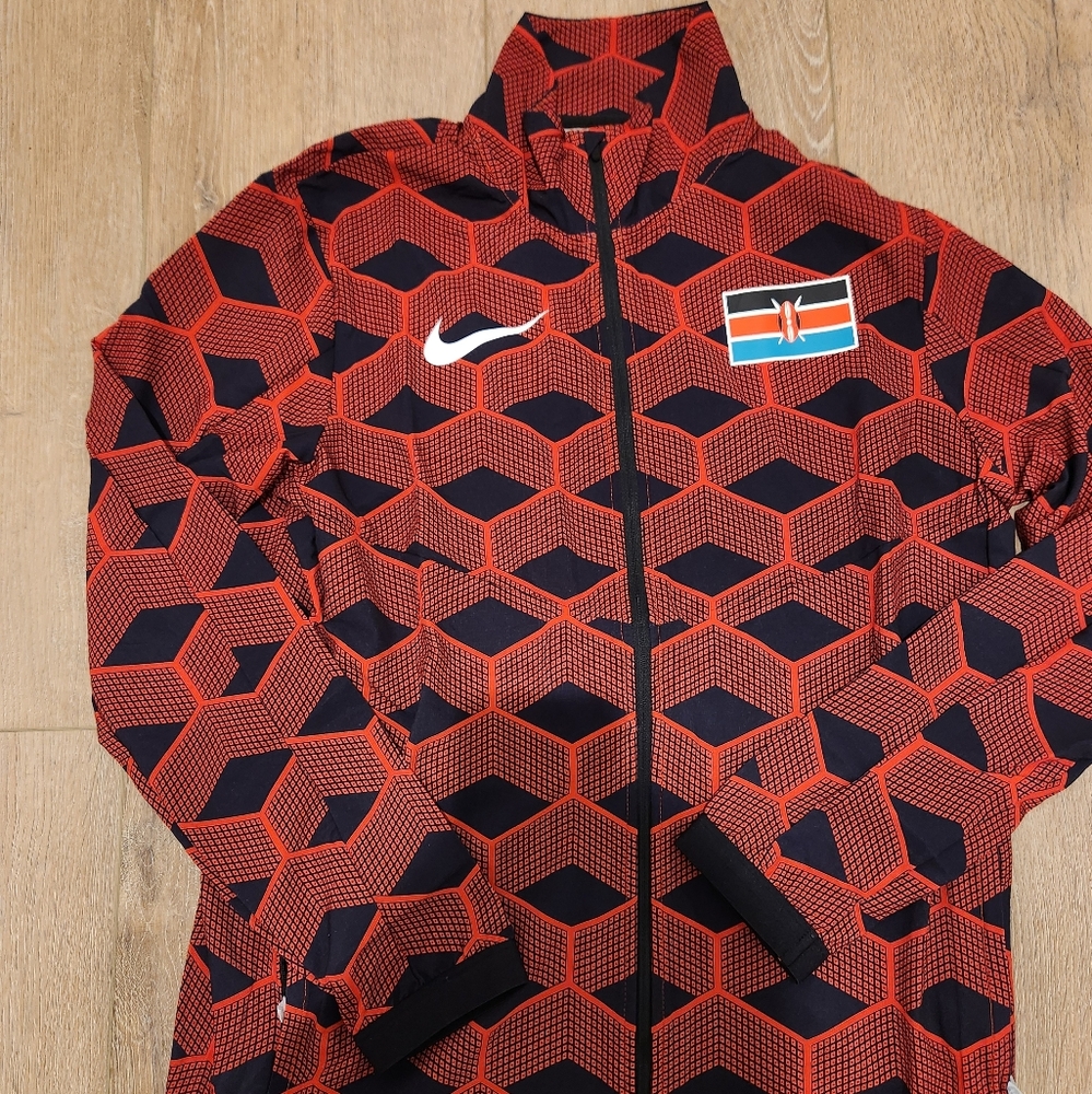 Nike Pro Elite Team Kenya Track & Field Jacket CI8725-602 Men’s Medium Podium